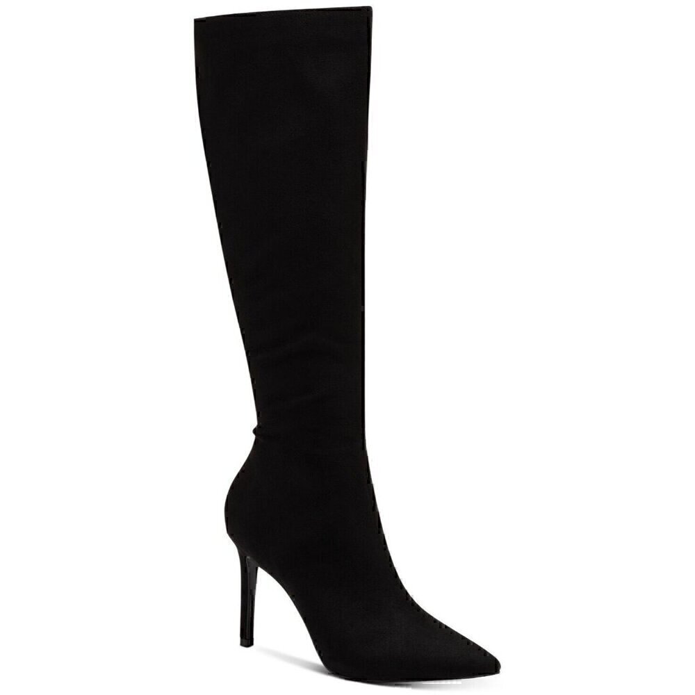 INC International Concepts Black Knee-High Stiletto Boots